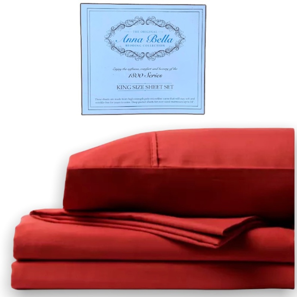 Anna Bella King Size Microfiber Sheet Set